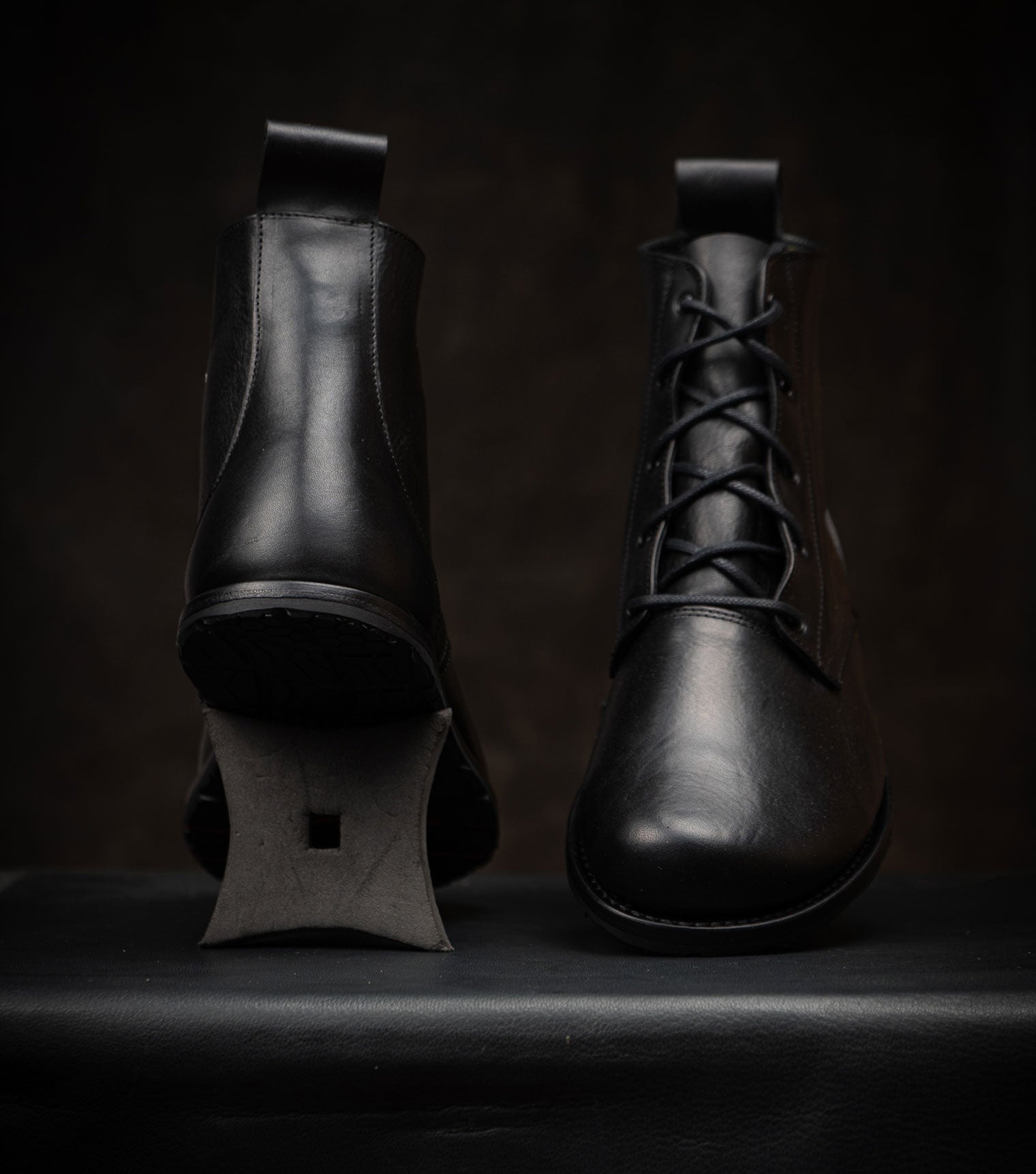 Goodyear Welted Barefoot Chukka Boots in Black by Gaucho Ninja Wide Barefoot Wear Shoes dress shoes with wide toe box 