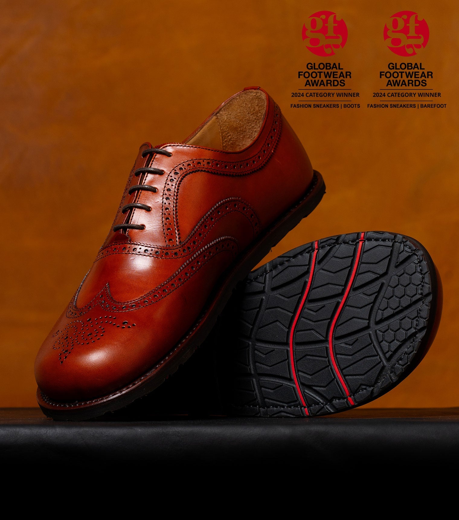 Goodyear Welted Barefoot Brogues by Gaucho Ninja Barefoot Wear Shoes dress shoes with wide toe box 