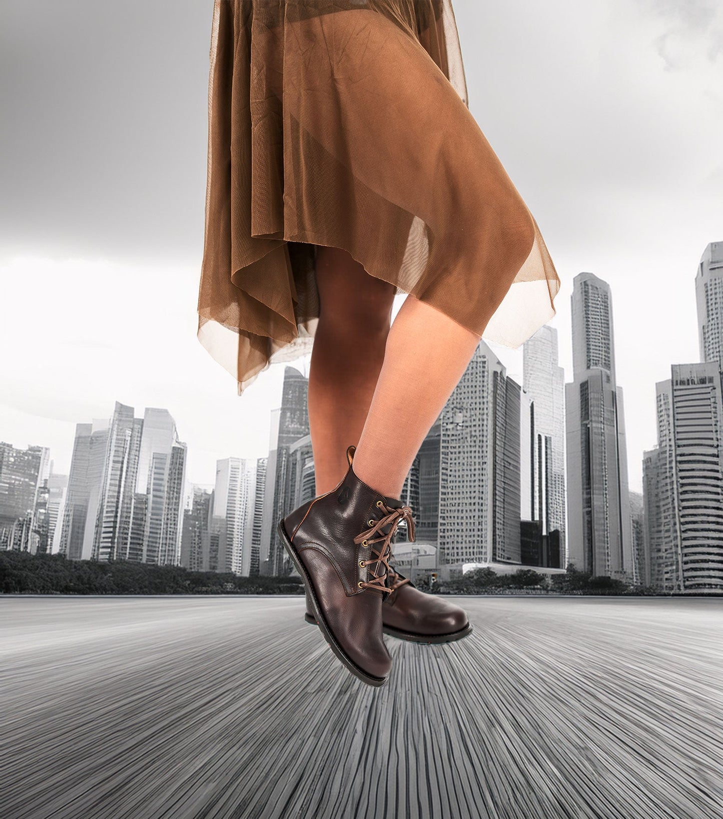 Goodyear Welted Barefoot Chukka Boots in Brown by Gaucho Ninja Wide Barefoot Wear Shoes dress shoes with wide toe box 