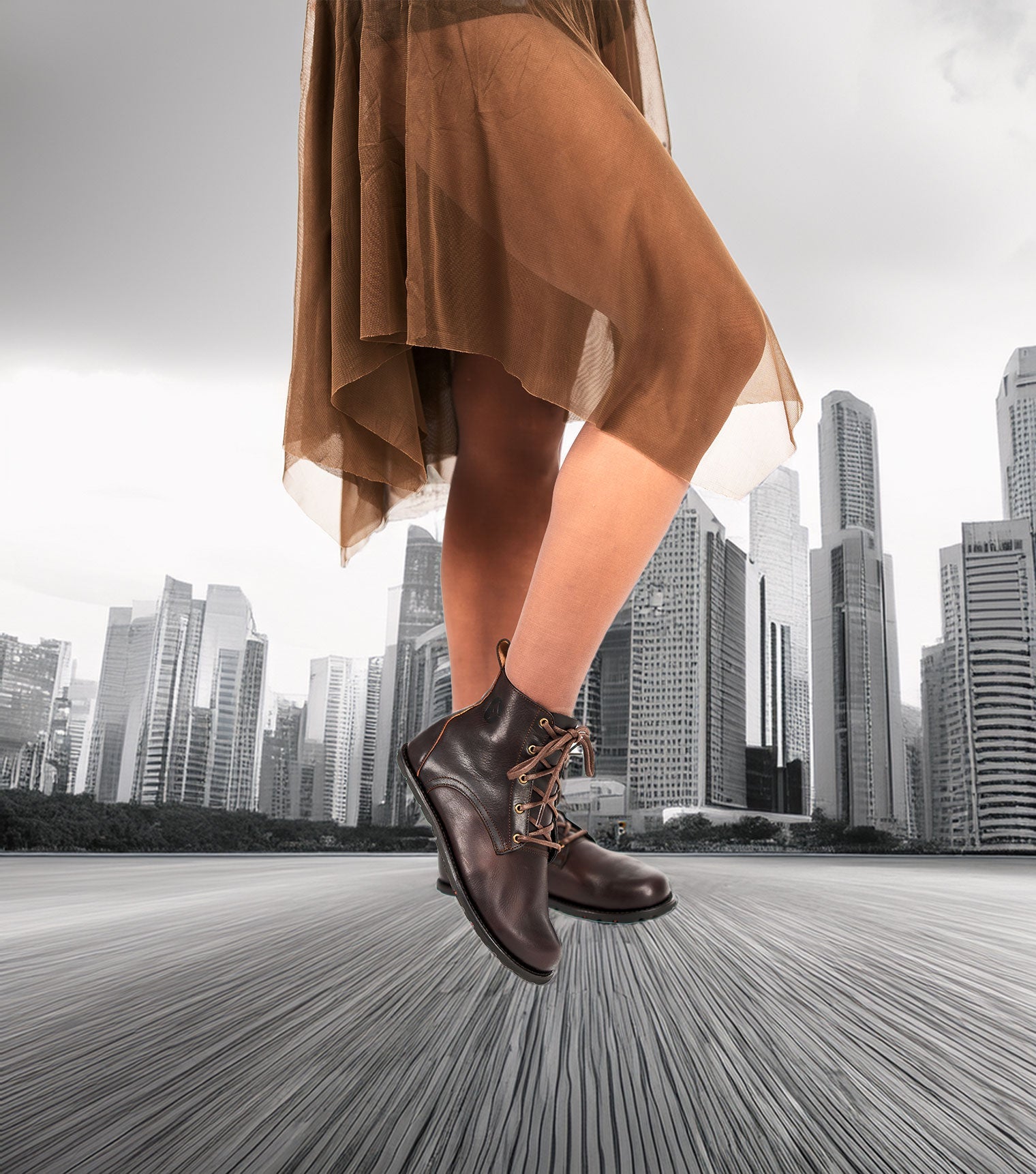 Goodyear Welted Barefoot Chukka Boots in Brown by Gaucho Ninja Wide Barefoot Wear Shoes dress shoes with wide toe box 
