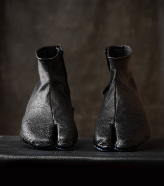 Ninja Soft Leather Indoor Tabi Boots by Gaucho Ninja Handmade Barefoot Shoes