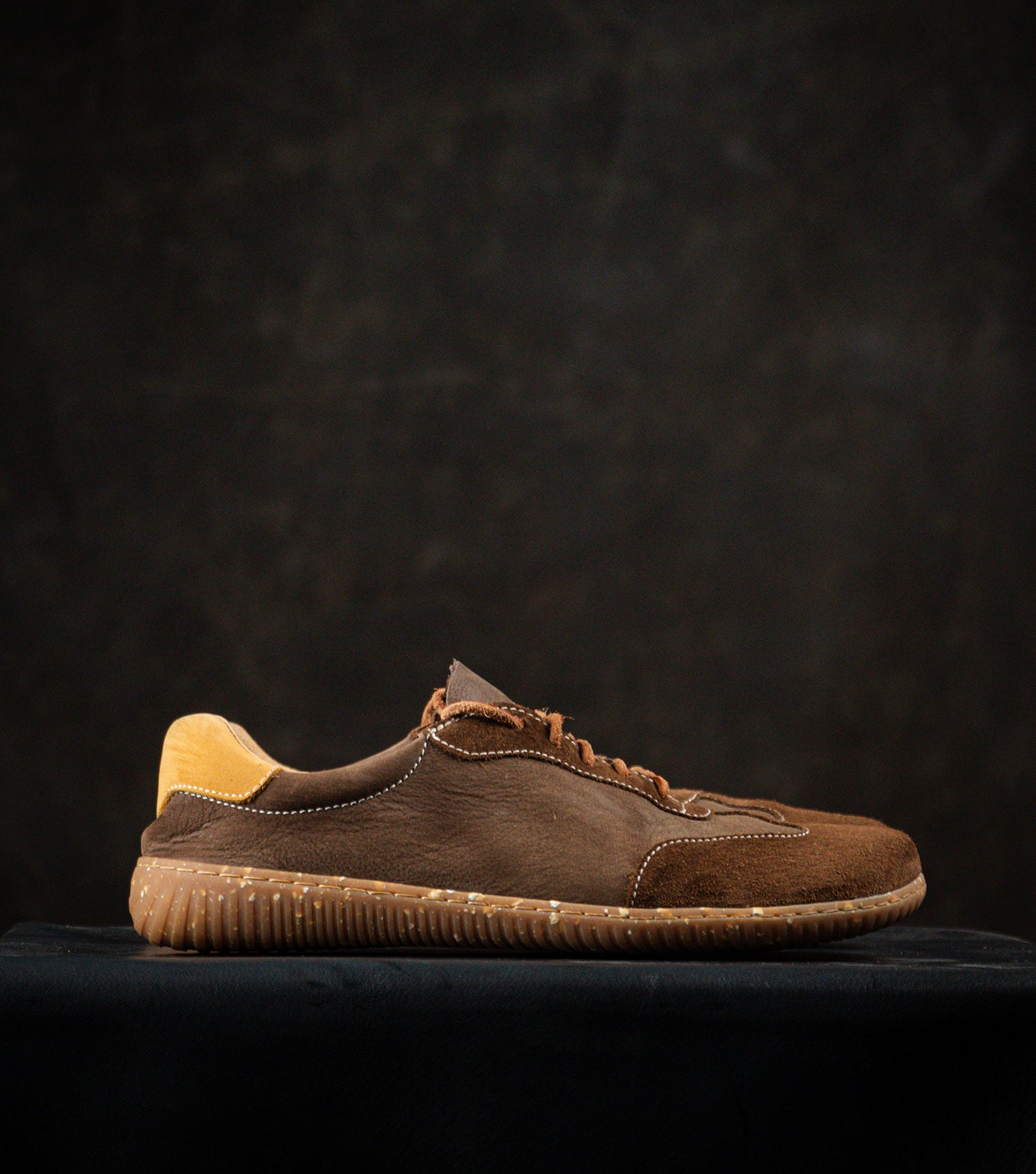 Brown Barefoot Retro Trainers by Gaucho Ninja