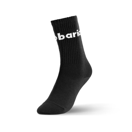 Barebarics - Chaussettes pieds nus - Crew - Noir - Grand logo