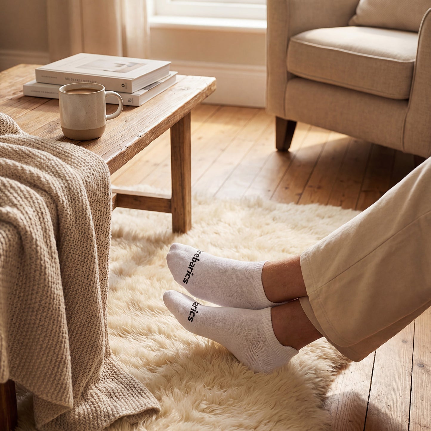 Barebarics - Barefoot Socks - Low-cut - White