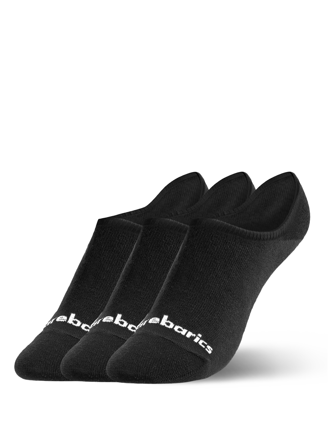 Barebarics - Chaussettes pieds nus - Invisibles - Noir - Lot de 3