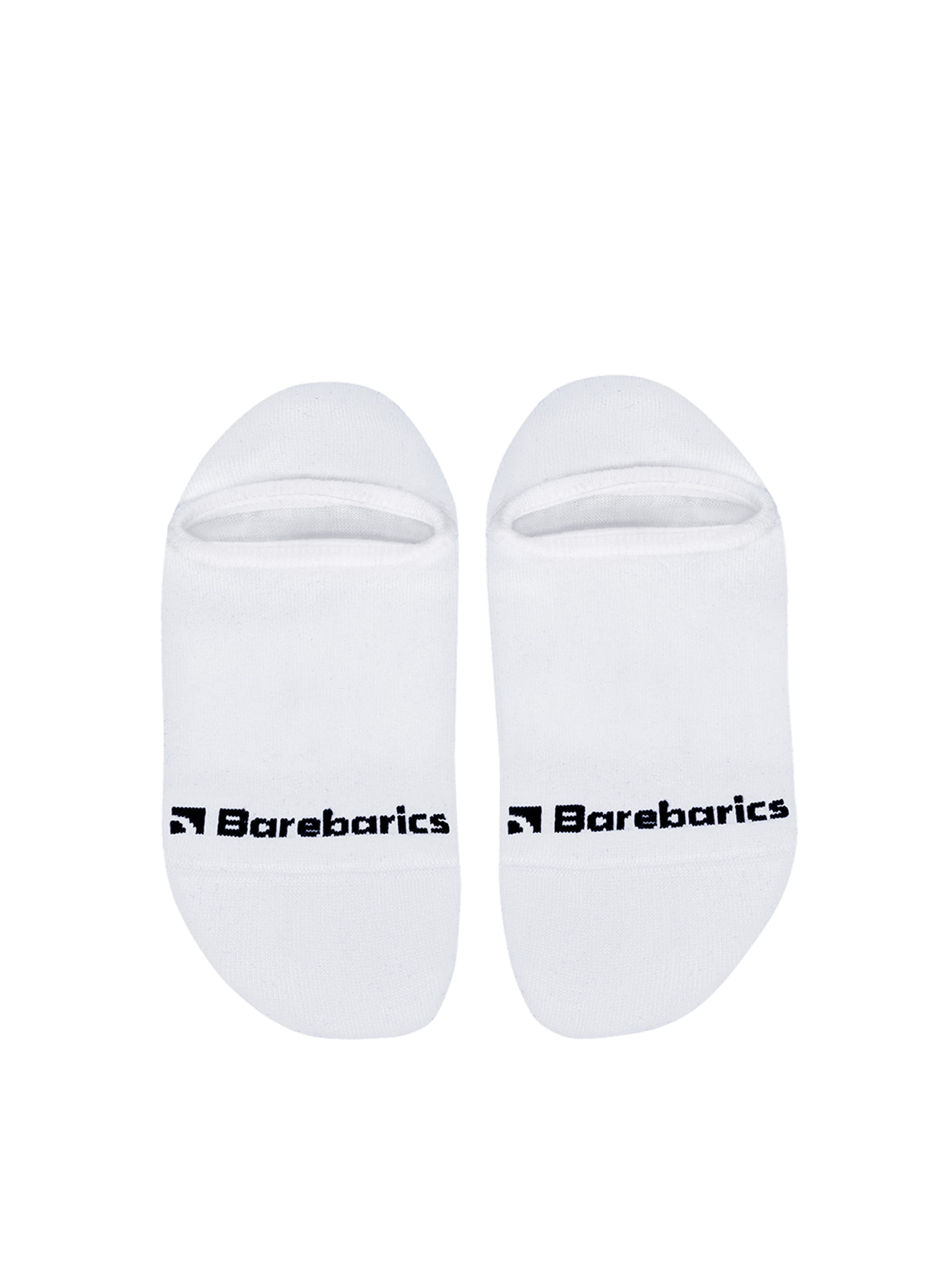 Barebarics - Barefoot Socks - No-Show - White