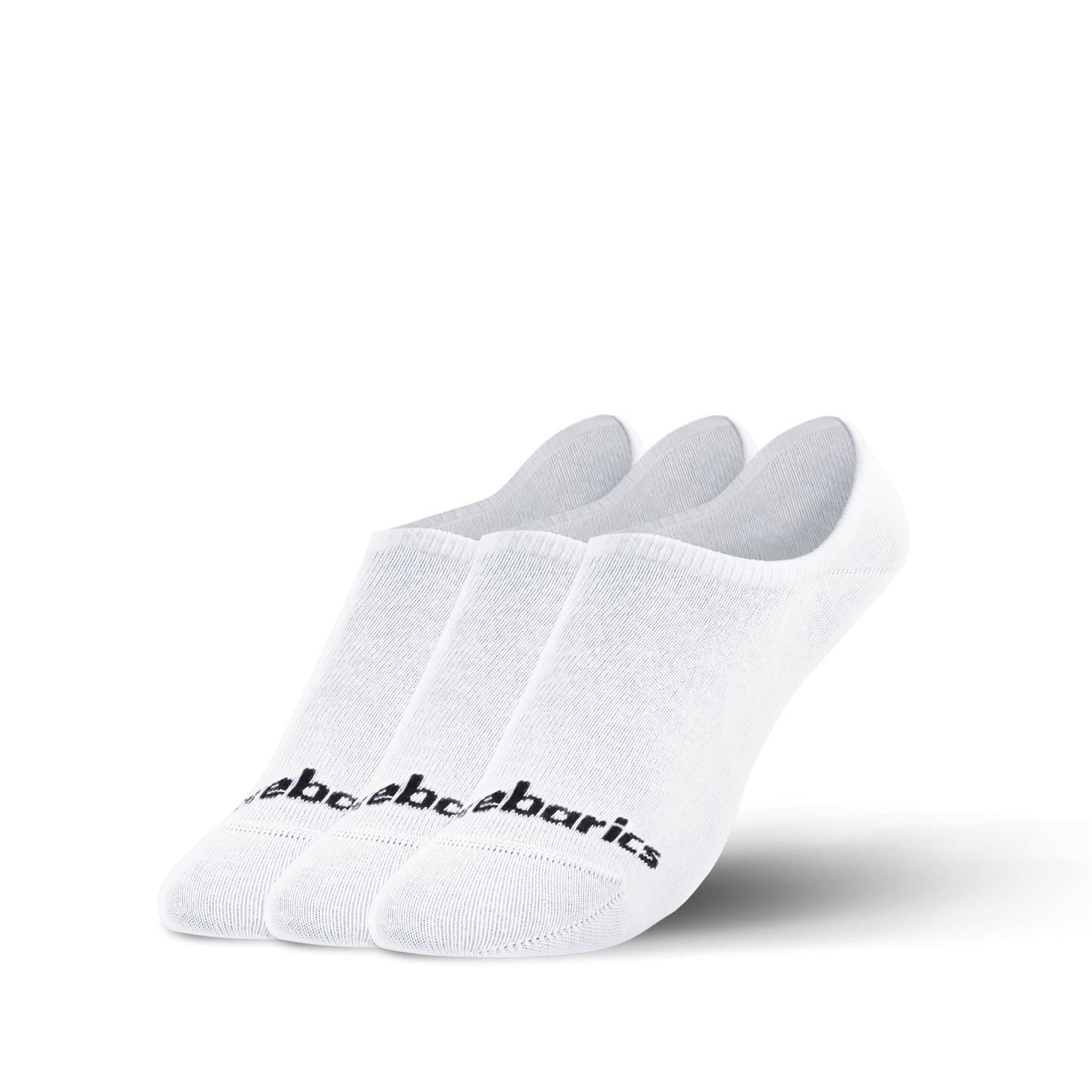 Barebarics - Chaussettes pieds nus - Invisibles - Blanc - Lot de 3