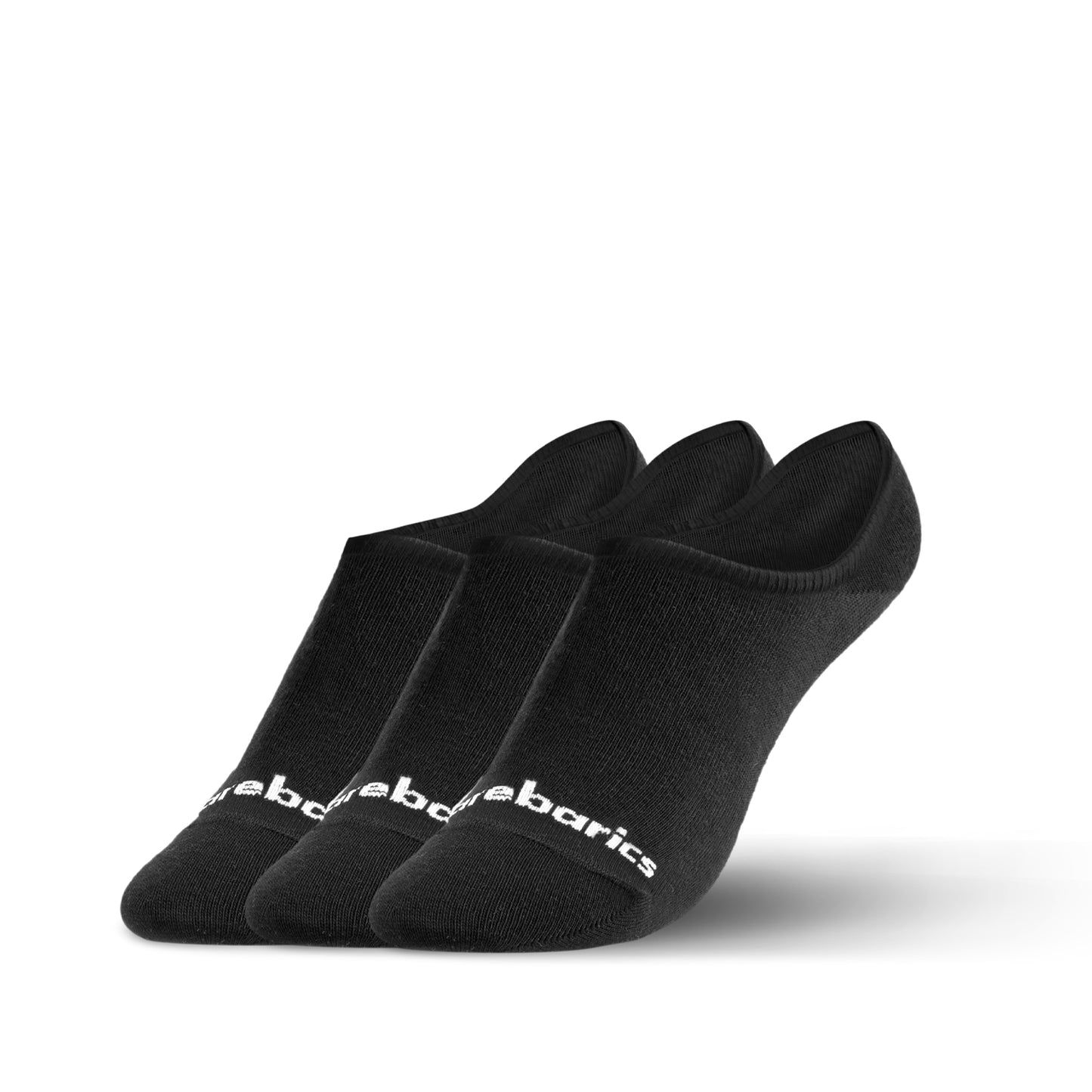 Barebarics - Chaussettes pieds nus - Invisibles - Noir - Lot de 3