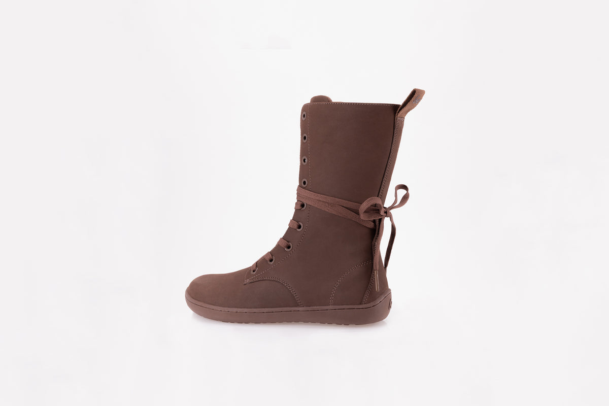 Barefoot Lace-Up Boots Be Lenka Evon - Dark Brown
