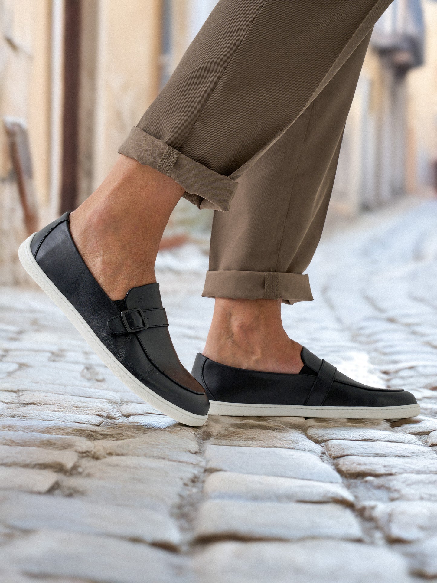 Mocassins pieds nus Be Lenka Amadeus - Noir et blanc