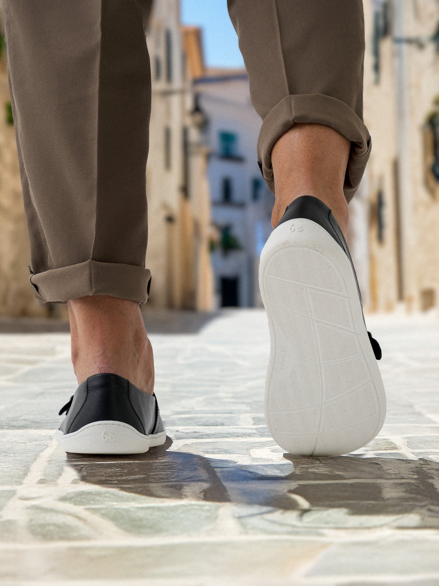 Mocassins pieds nus Be Lenka Amadeus - Noir et blanc