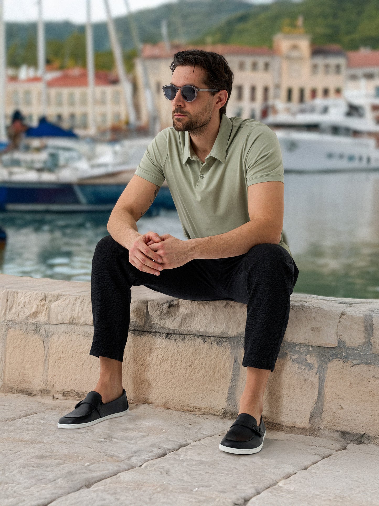 Mocassins pieds nus Be Lenka Amadeus - Noir et blanc