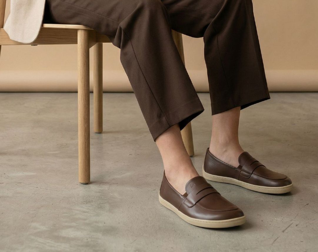 Barefoot Moccasins Be Lenka Buena - Dark Brown & Beige