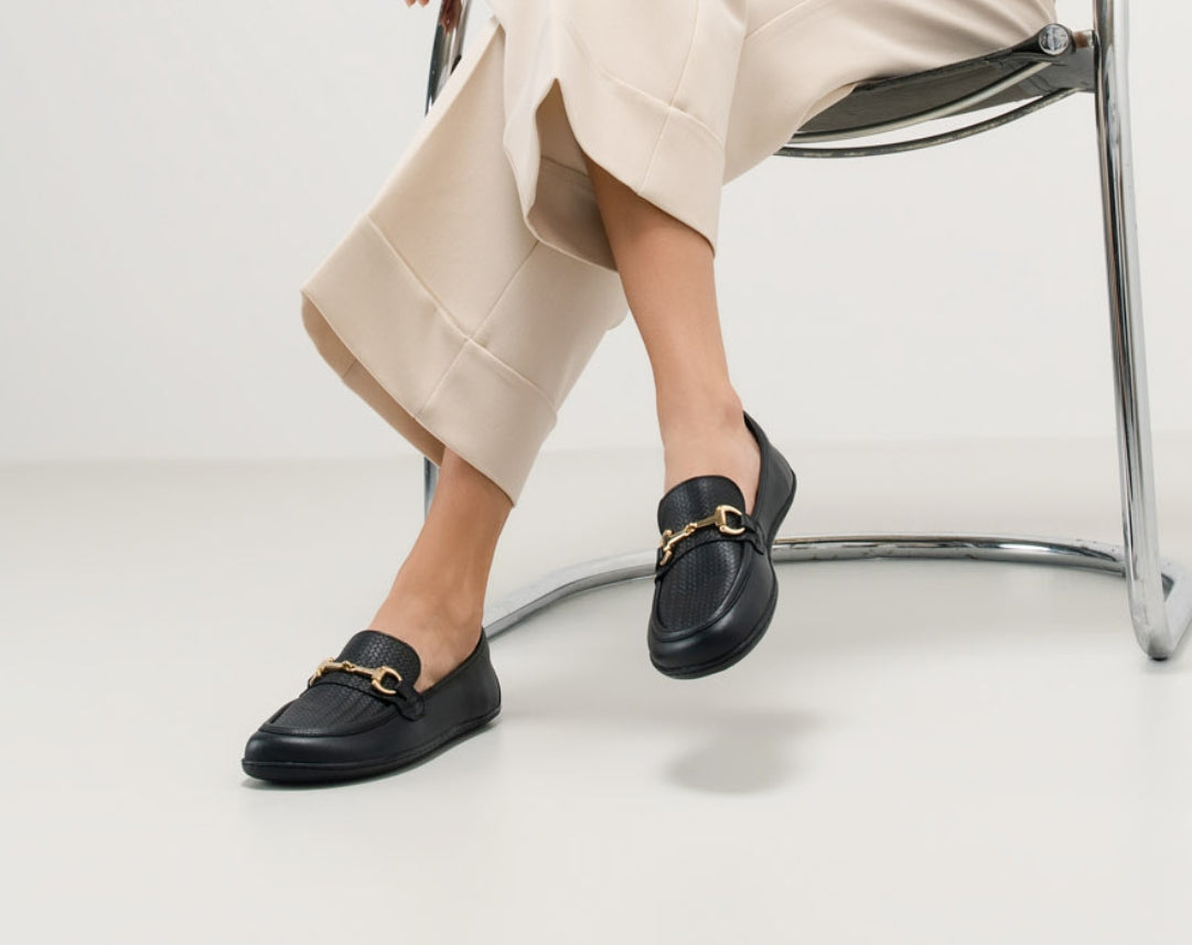 Barefoot Moccasins Be Lenka Divella - Black & Gold