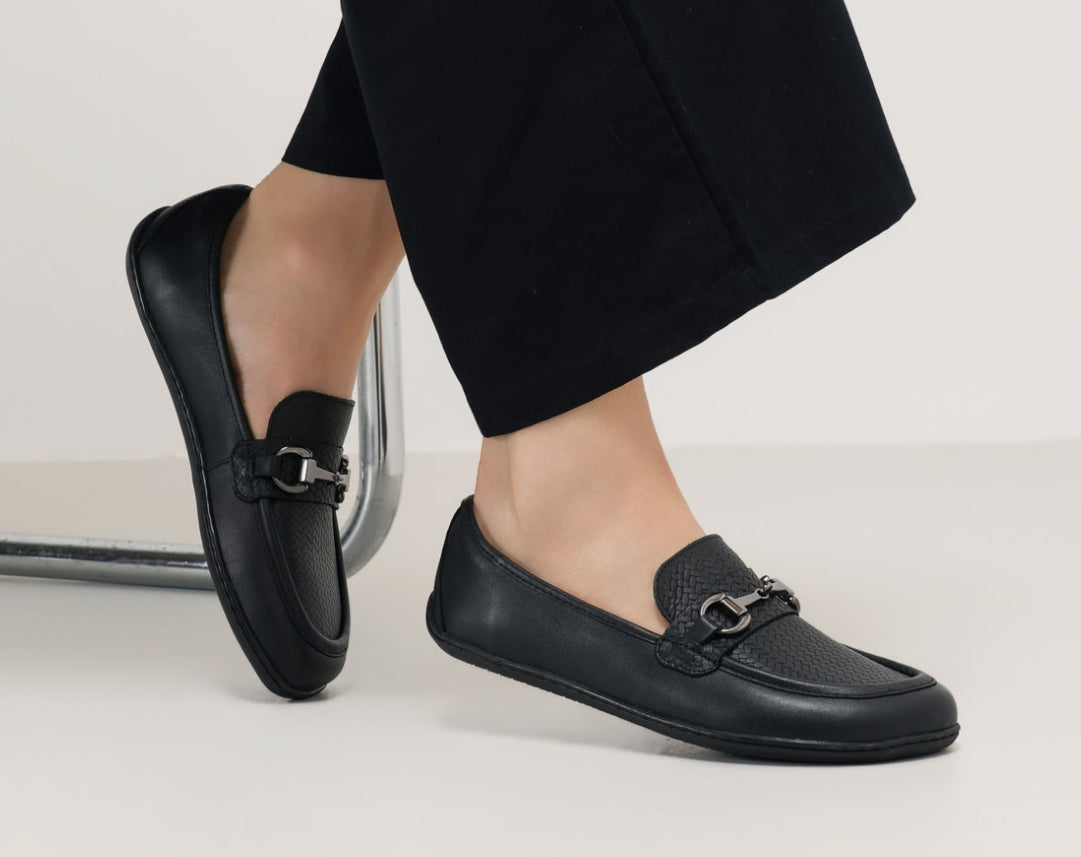 Barefoot Moccasins Be Lenka Divella - Black & Gunmetal