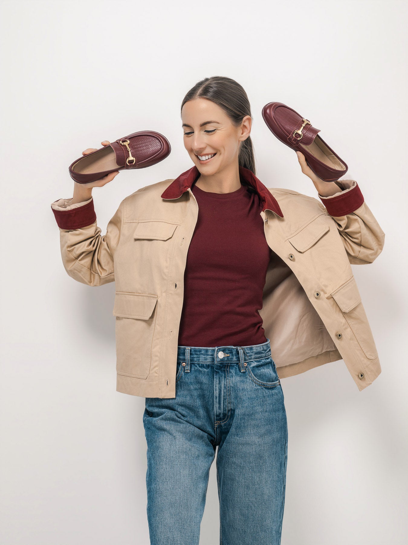 Barefoot Moccasins Be Lenka Divella - Burgundy