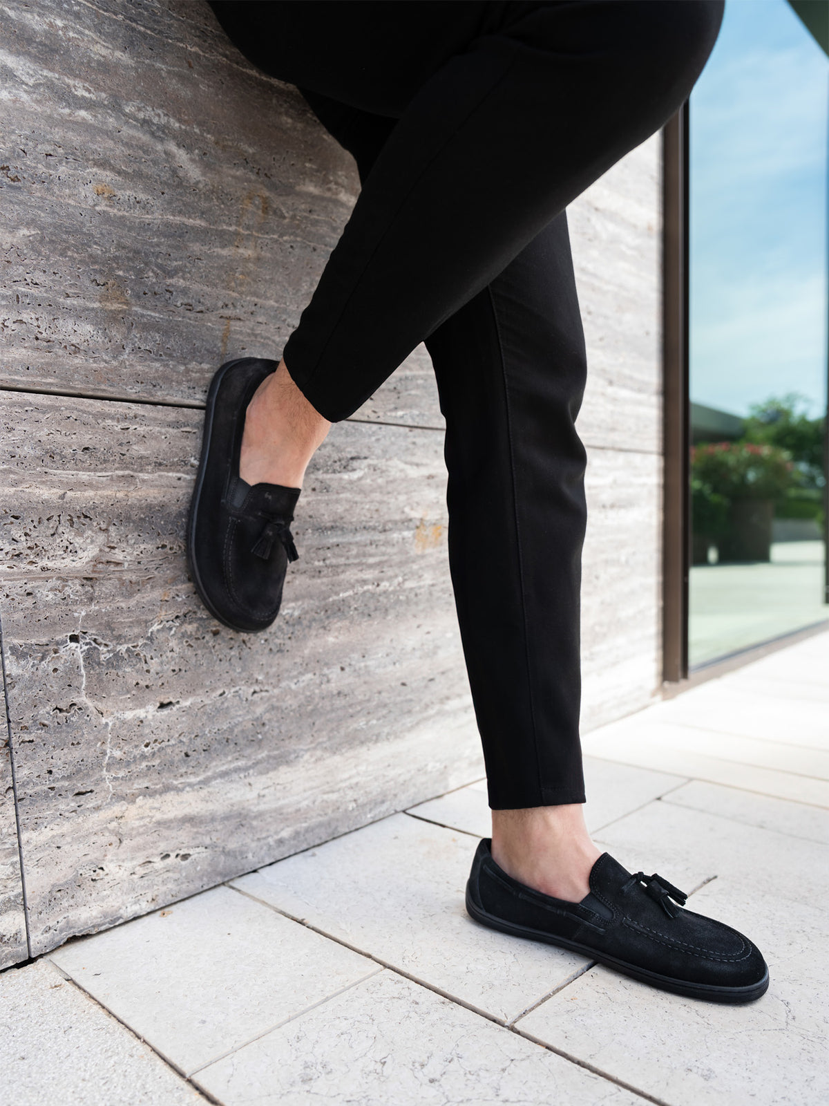 Barefoot Moccasins Be Lenka Portsiders - All Black