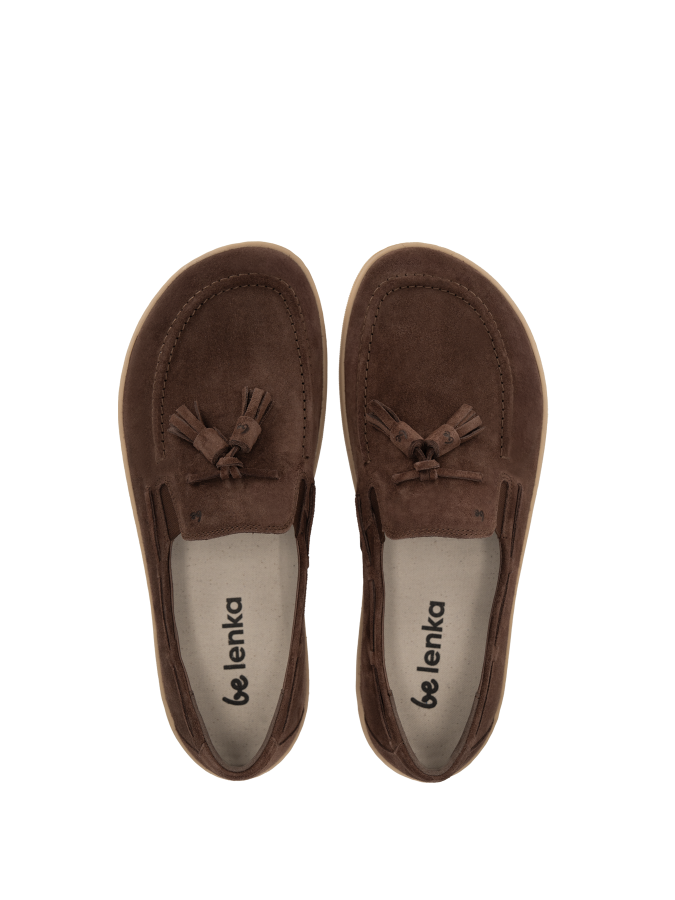 Barefoot Moccasins Be Lenka Portsiders - Dark Brown