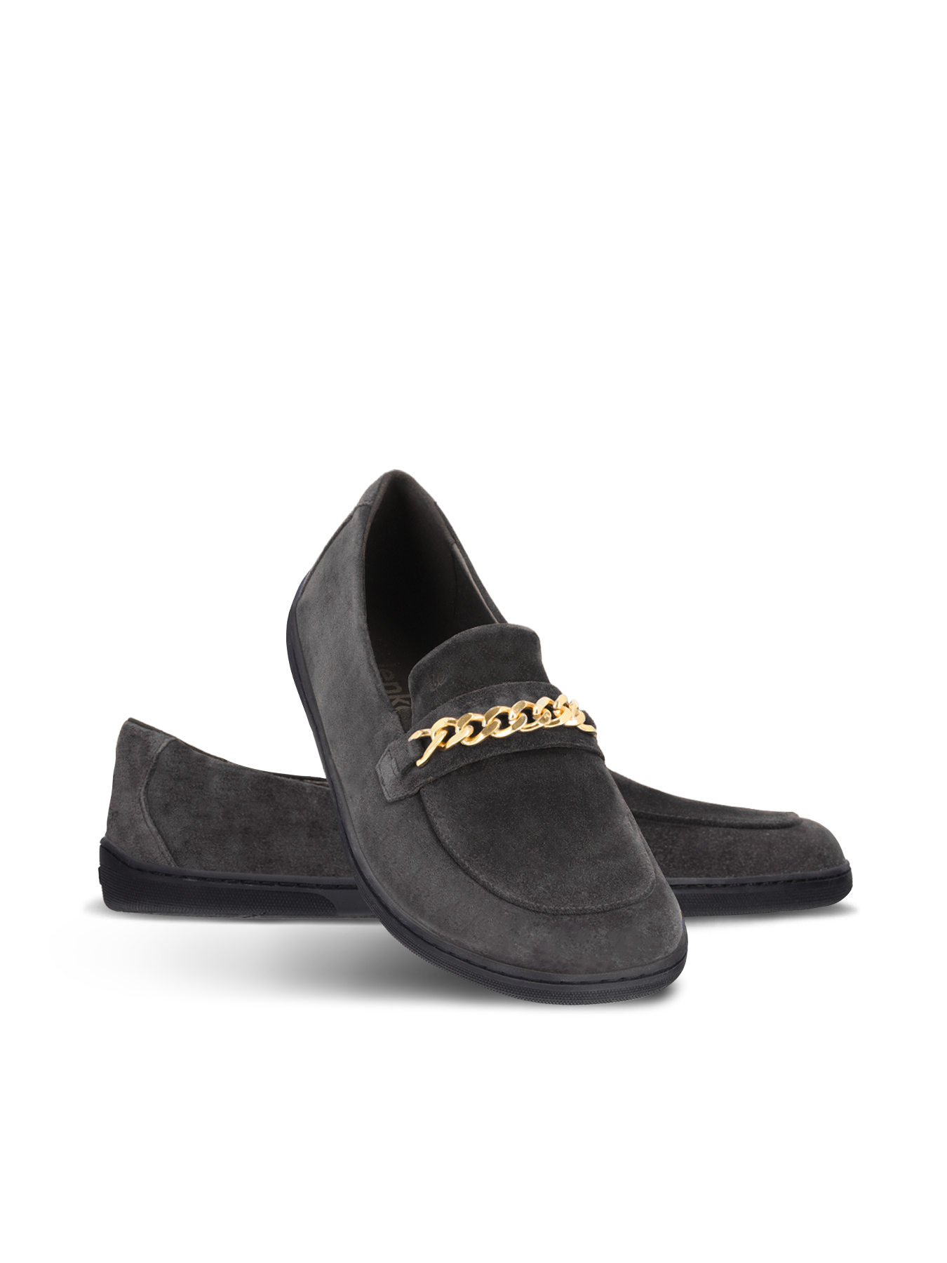 Barefoot Moccasins Be Lenka Prestage - Dark Brown & Gold
