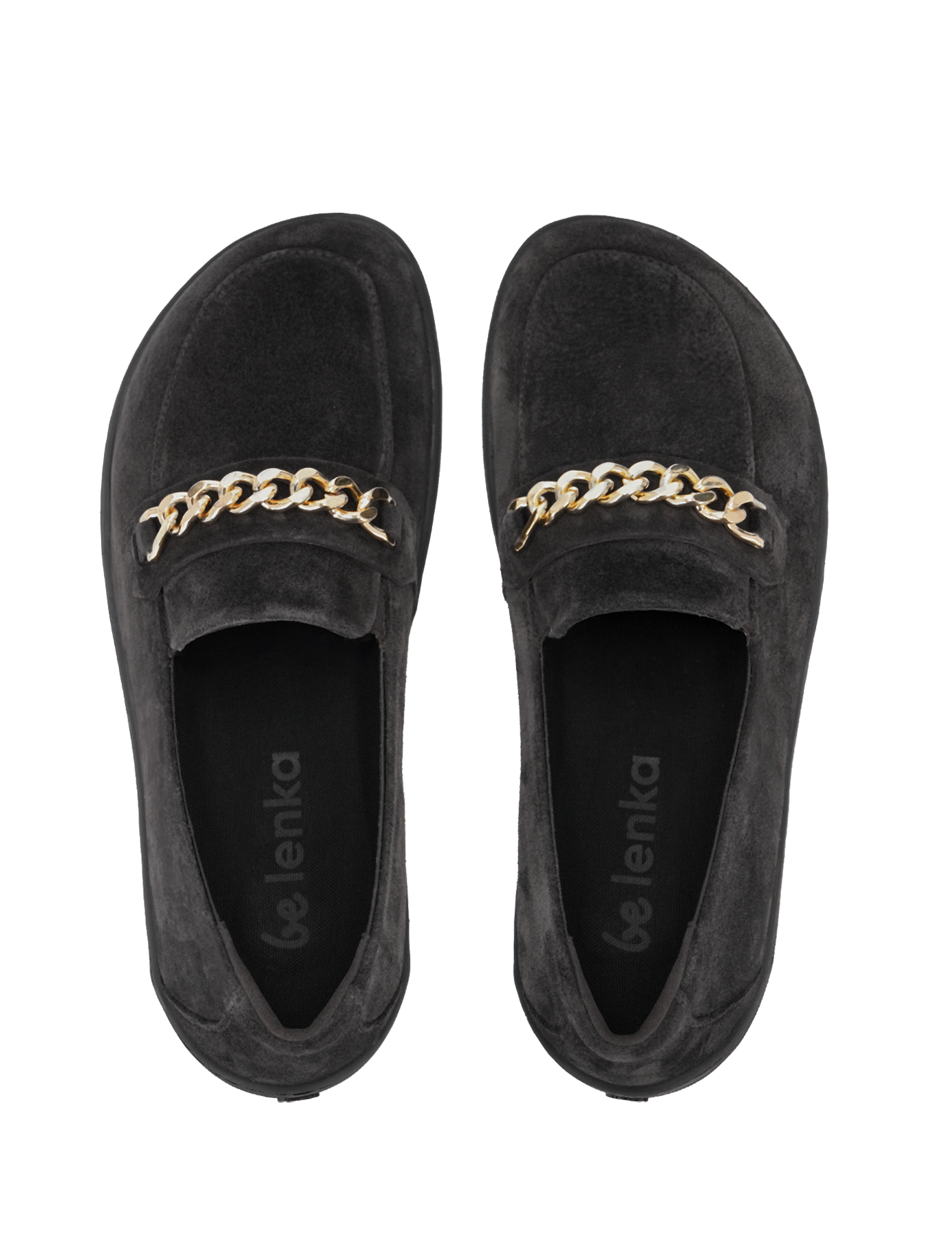 Barefoot Moccasins Be Lenka Prestage - Dark Brown & Gold