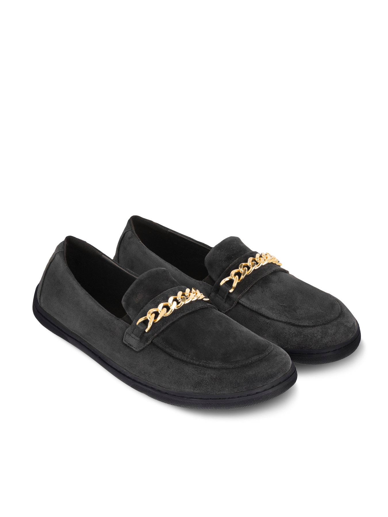 Barefoot Moccasins Be Lenka Prestage - Dark Brown & Gold