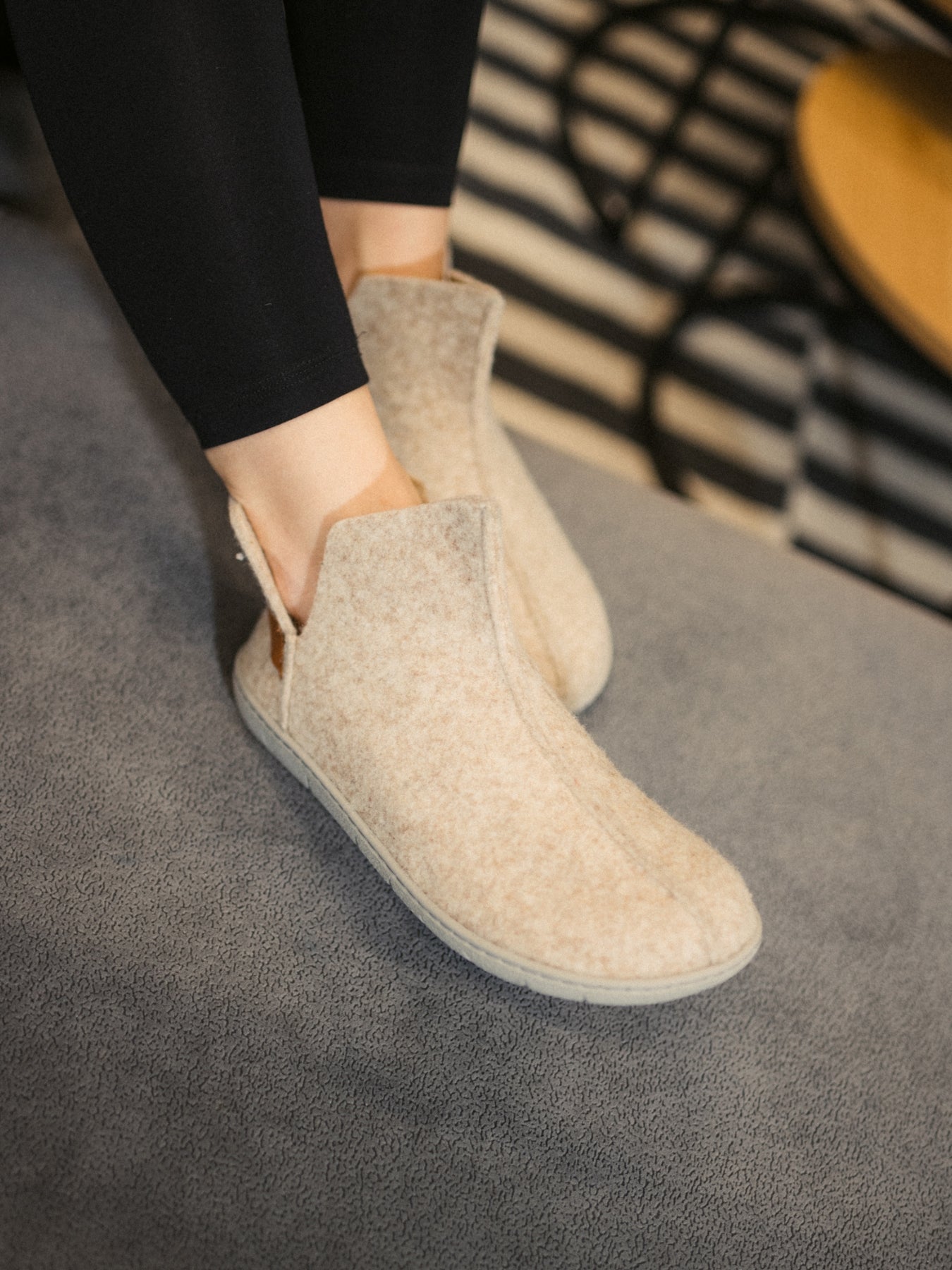 Chaussons pieds nus Be Lenka Chillax - Coupe cheville - Beige