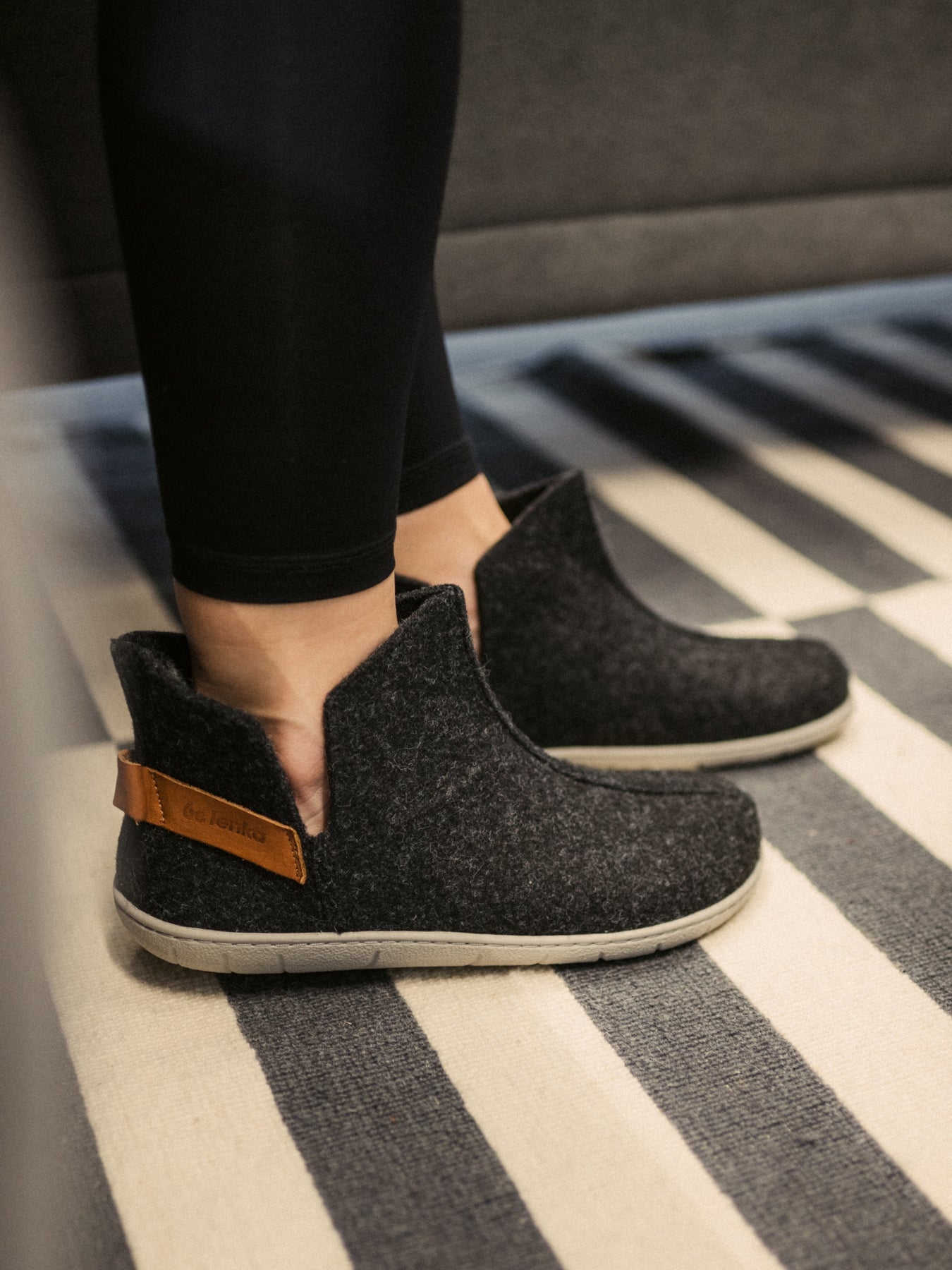 Chaussons pieds nus Be Lenka Chillax - Coupe cheville - Noir