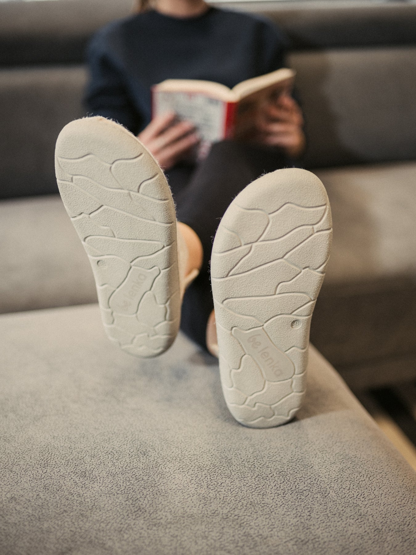 Barefoot slippers Be Lenka Chillax - Ankle-cut - Black