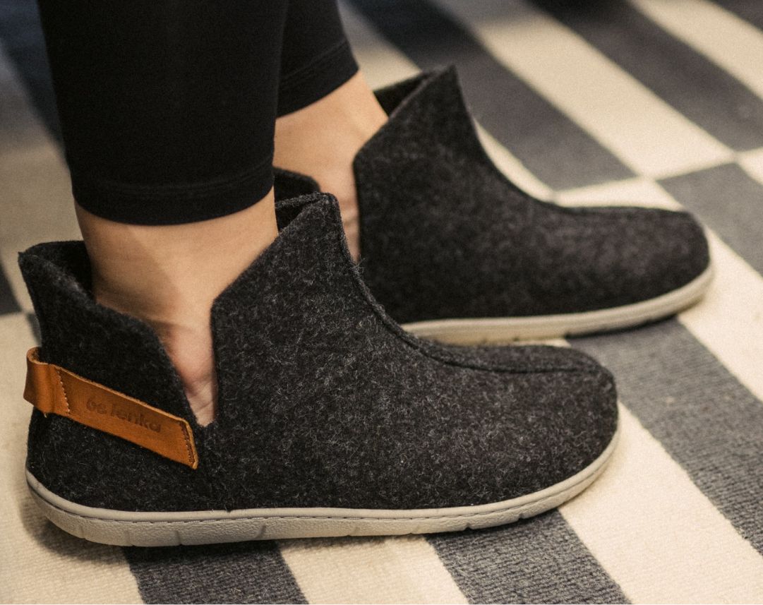 Chaussons pieds nus Be Lenka Chillax - Coupe cheville - Noir
