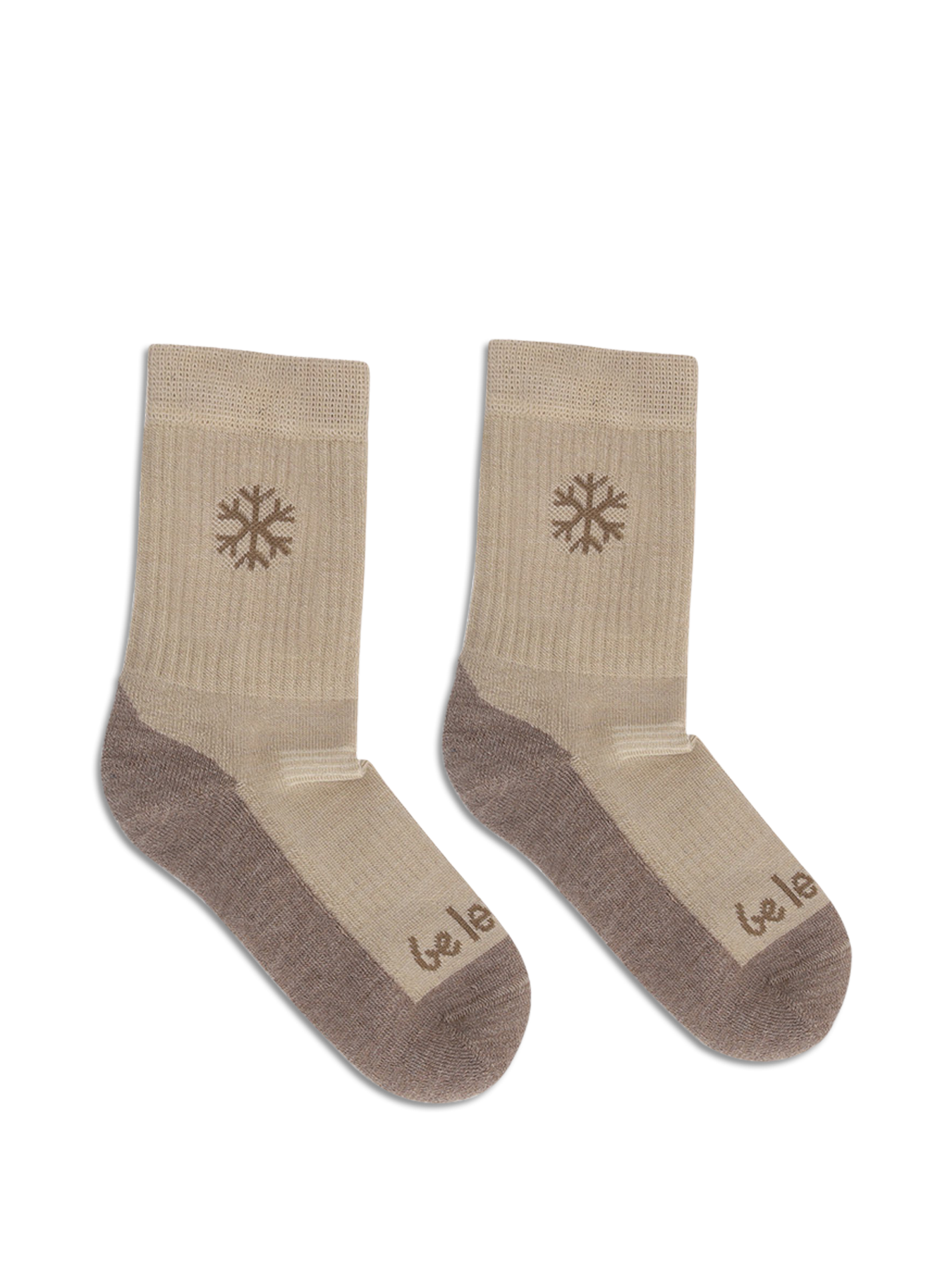 Kids barefoot Socks Be Lenka Kids - Crew - Merino Wool - Beige
