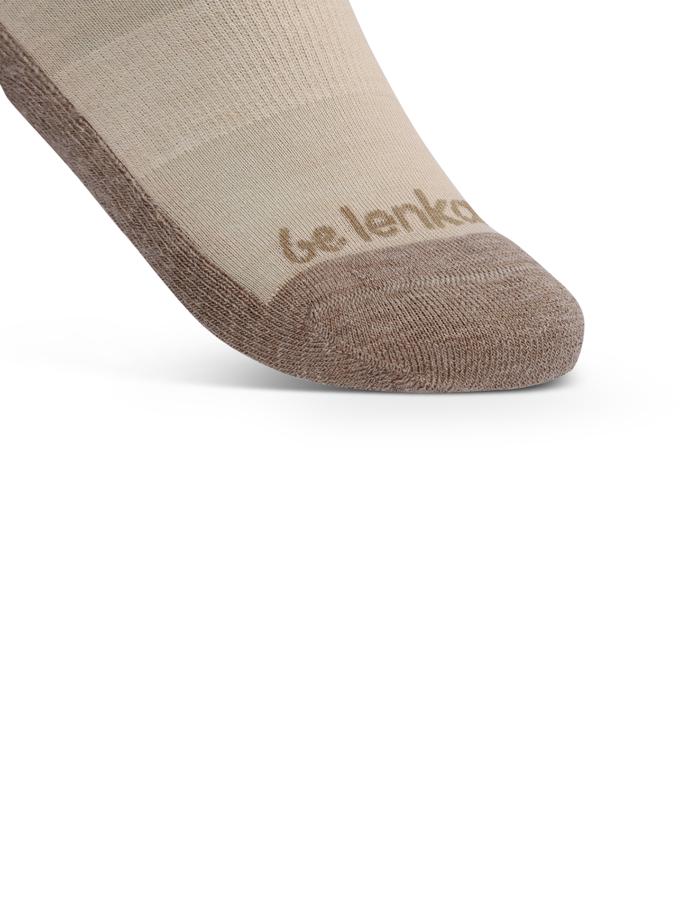 Chaussettes pieds nus Be Lenka - Crew - Laine mérinos – Beige