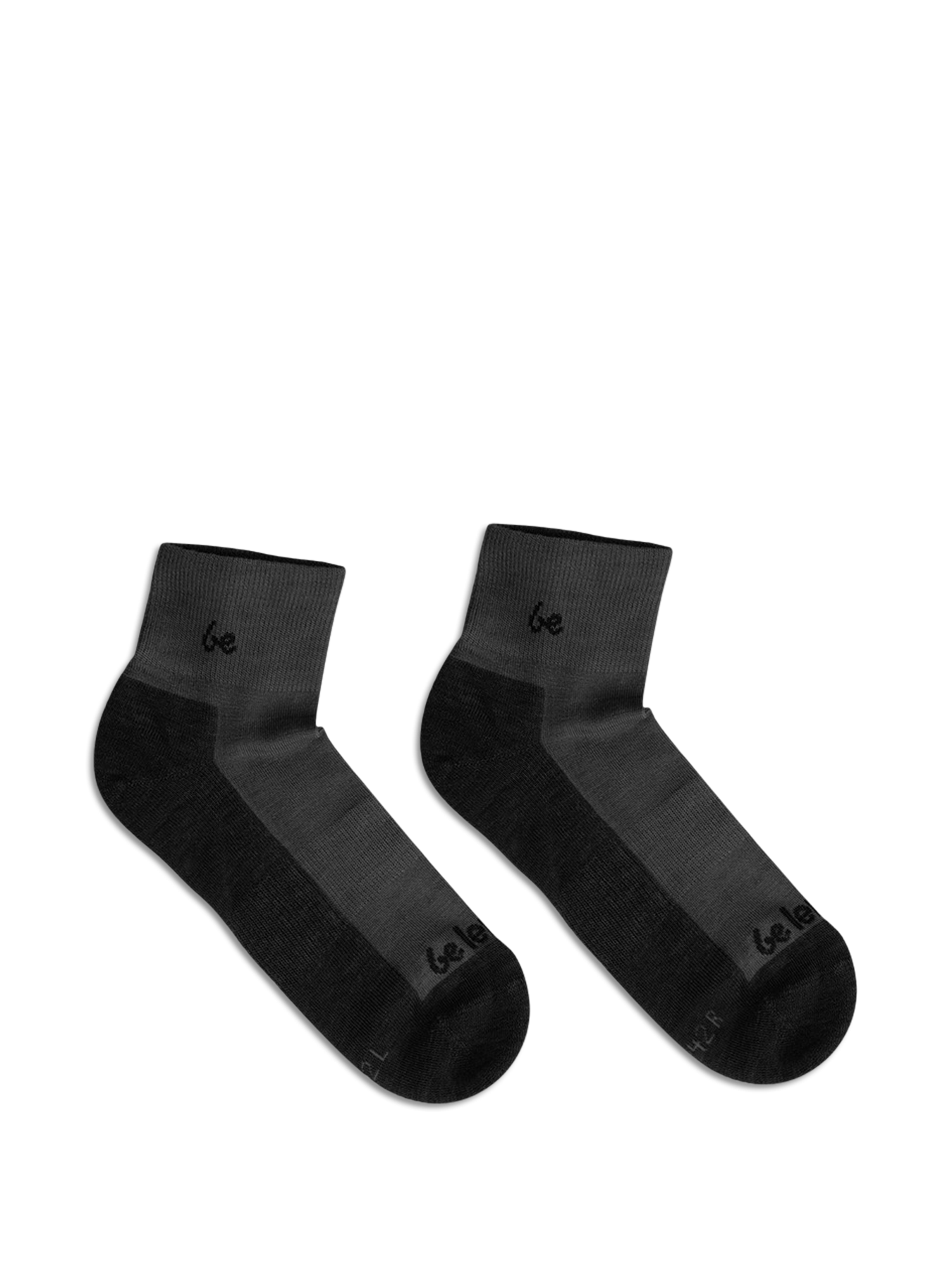 Barefoot Socks Be Lenka - Crew - Merino Wool – Grey