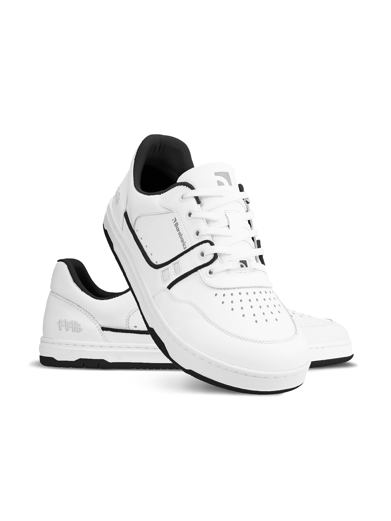 Barefoot Sneakers Barebarics Arise - White & Black