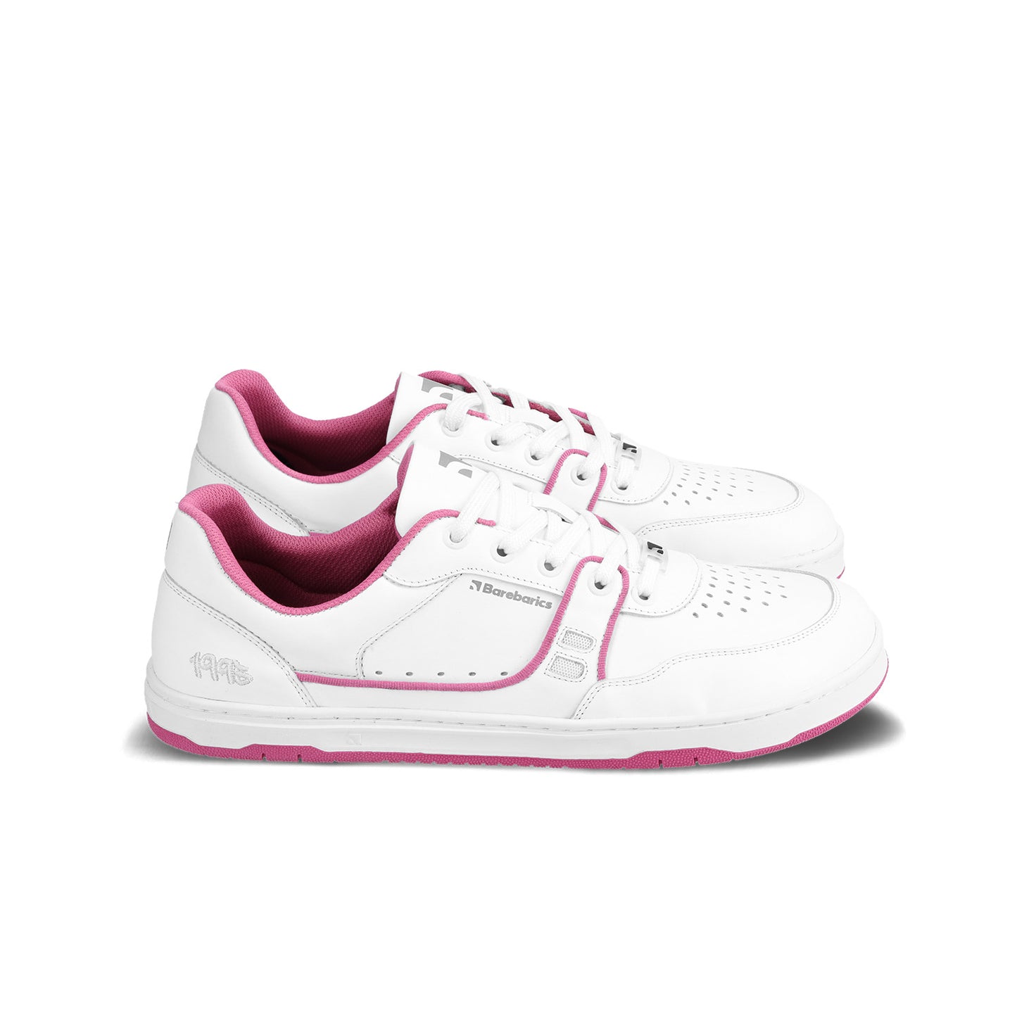 Baskets pieds nus Barebarics Arise - Blanc et rose framboise