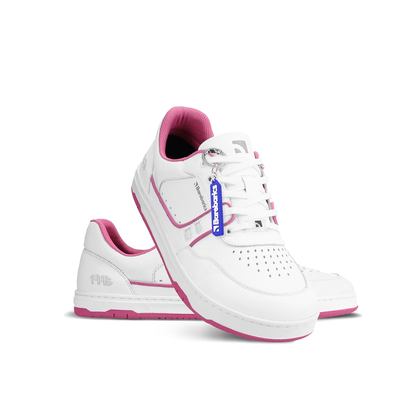 Baskets pieds nus Barebarics Arise - Blanc et rose framboise