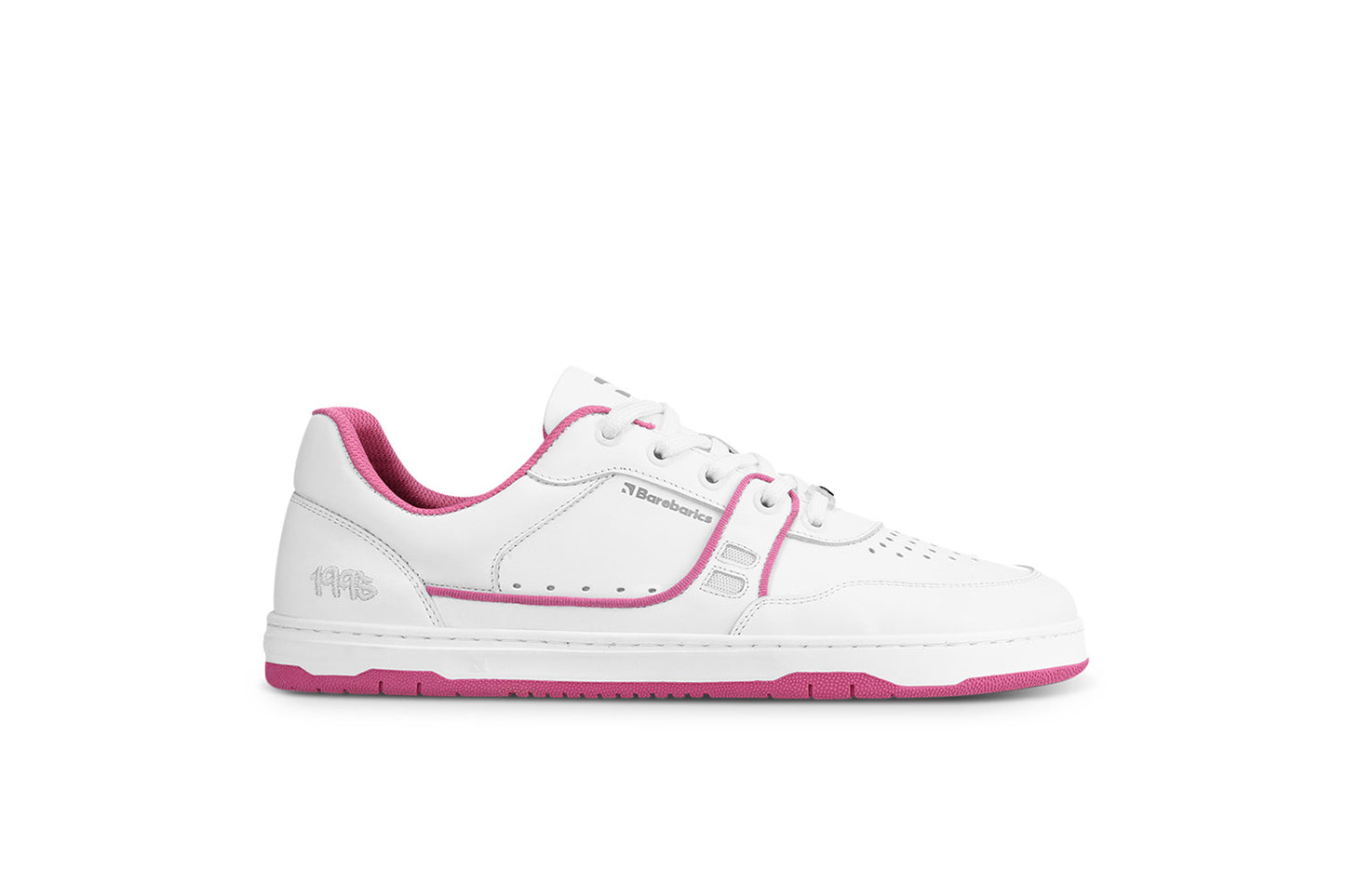 Baskets pieds nus Barebarics Arise - Blanc et rose framboise