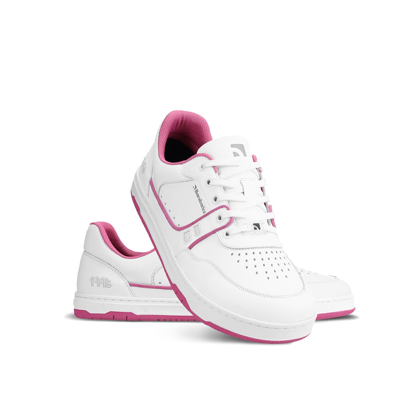 Baskets pieds nus Barebarics Arise - Blanc et rose framboise