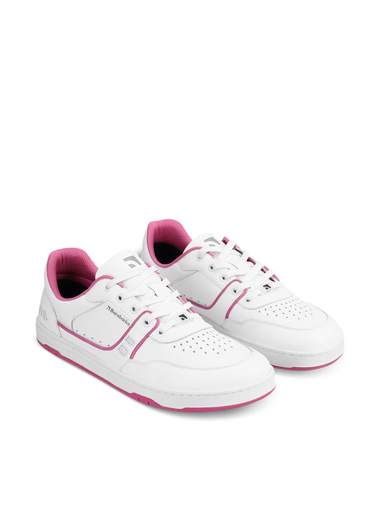 Barefoot Sneakers Barebarics Arise - White & Raspberry Pink