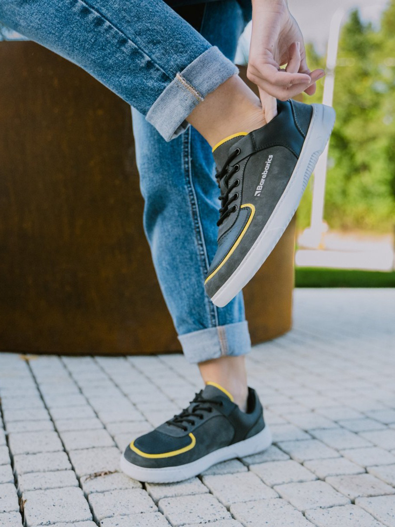 Barefoot Sneakers Barebarics Blend - Dark Grey & Black
