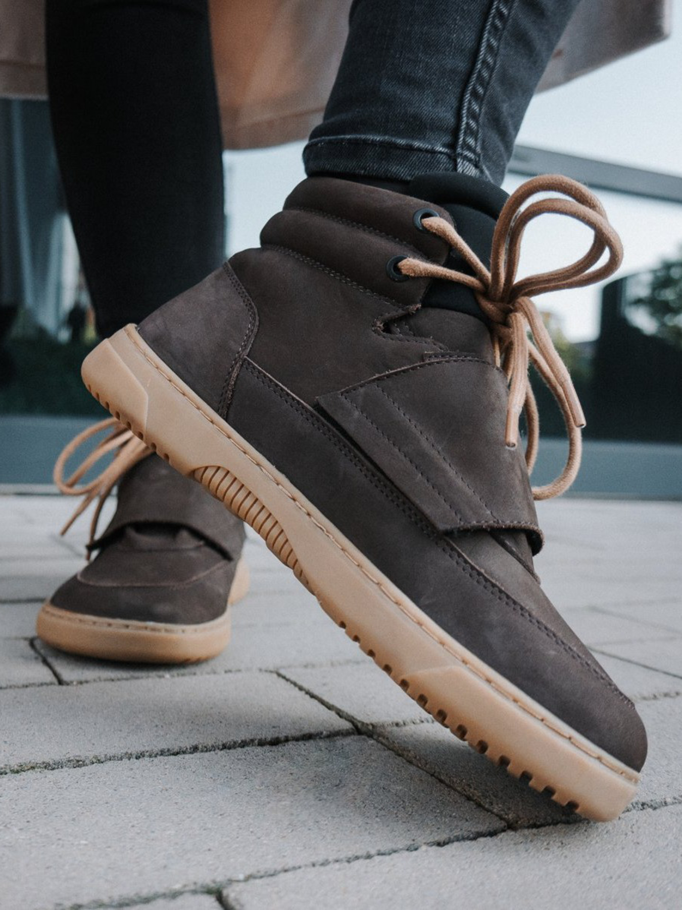 Baskets pieds nus Barebarics Blizzard - Marron chocolat foncé
