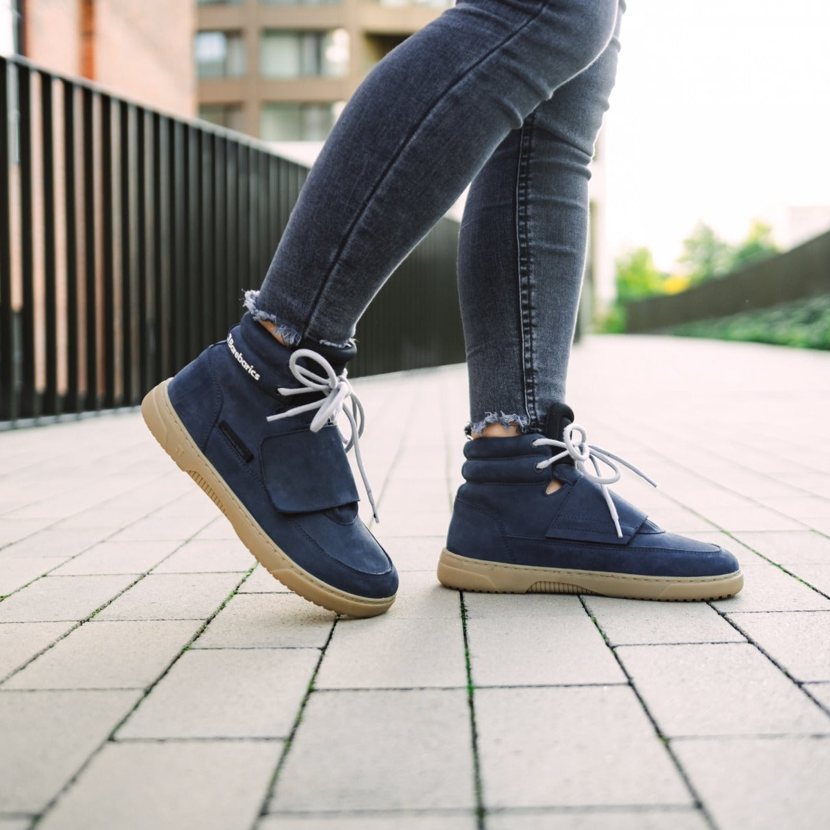 Baskets pieds nus Barebarics Blizzard - Bleu marine
