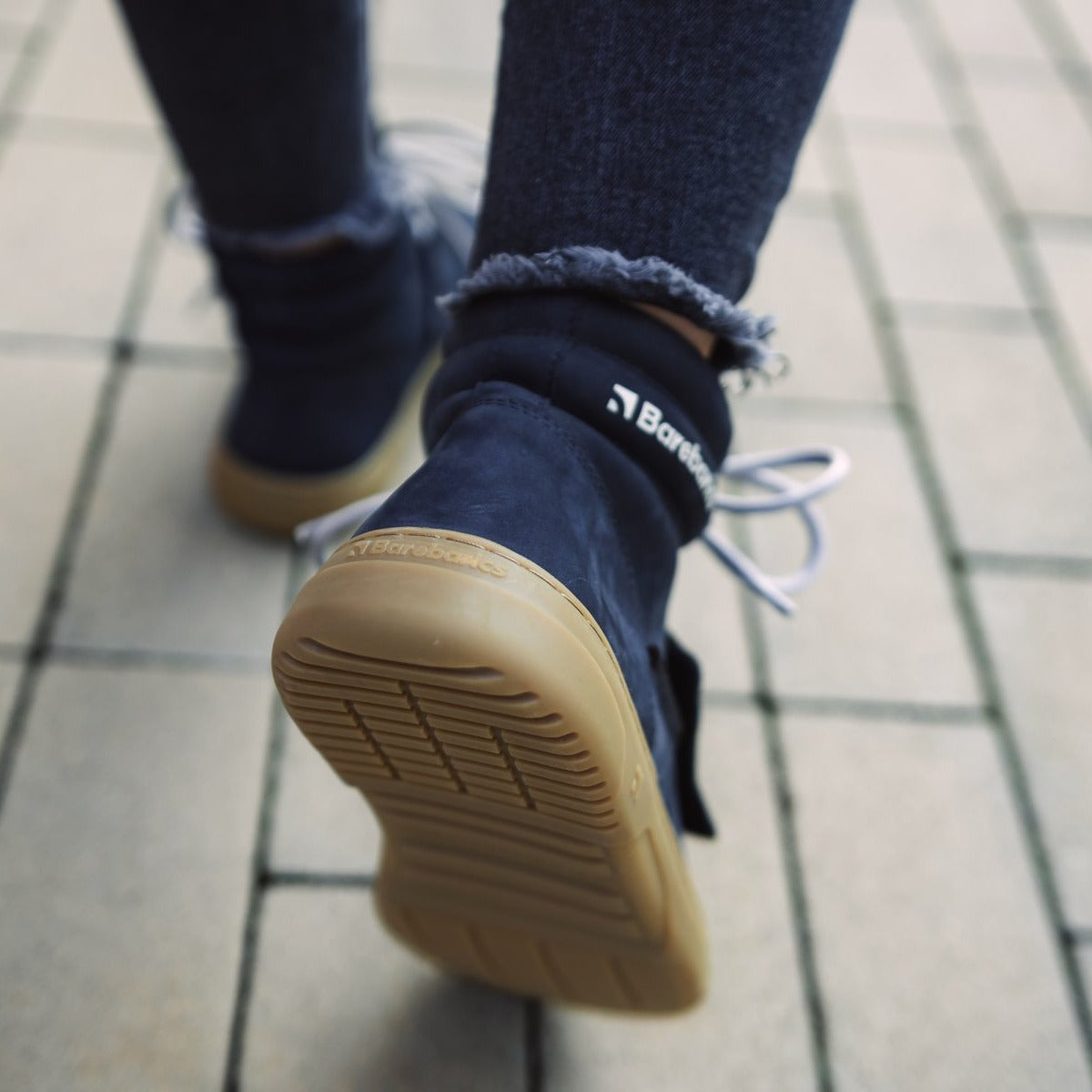 Baskets pieds nus Barebarics Blizzard - Bleu marine