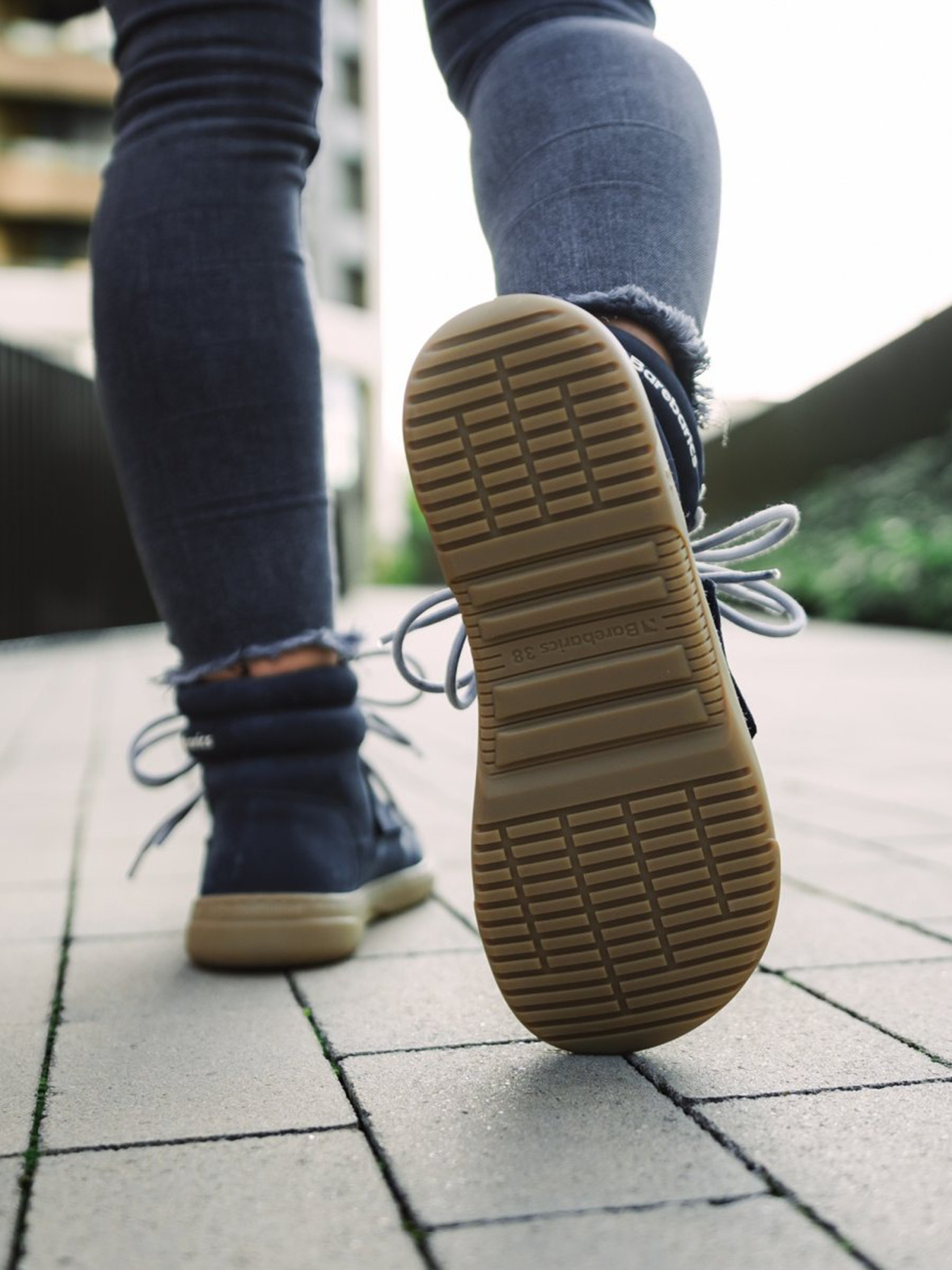 Baskets pieds nus Barebarics Blizzard - Bleu marine