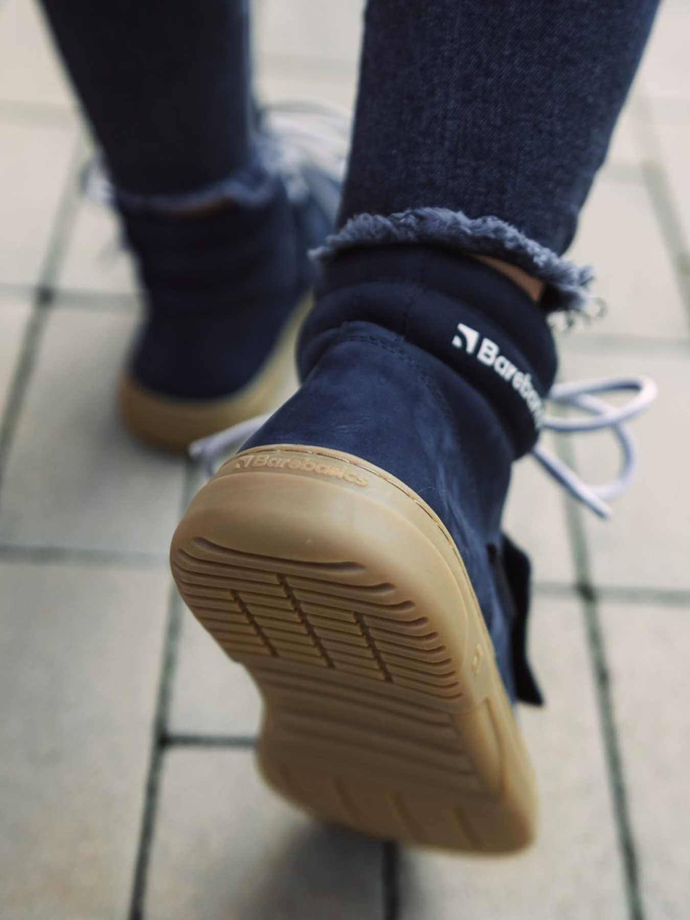 Baskets pieds nus Barebarics Blizzard - Bleu marine