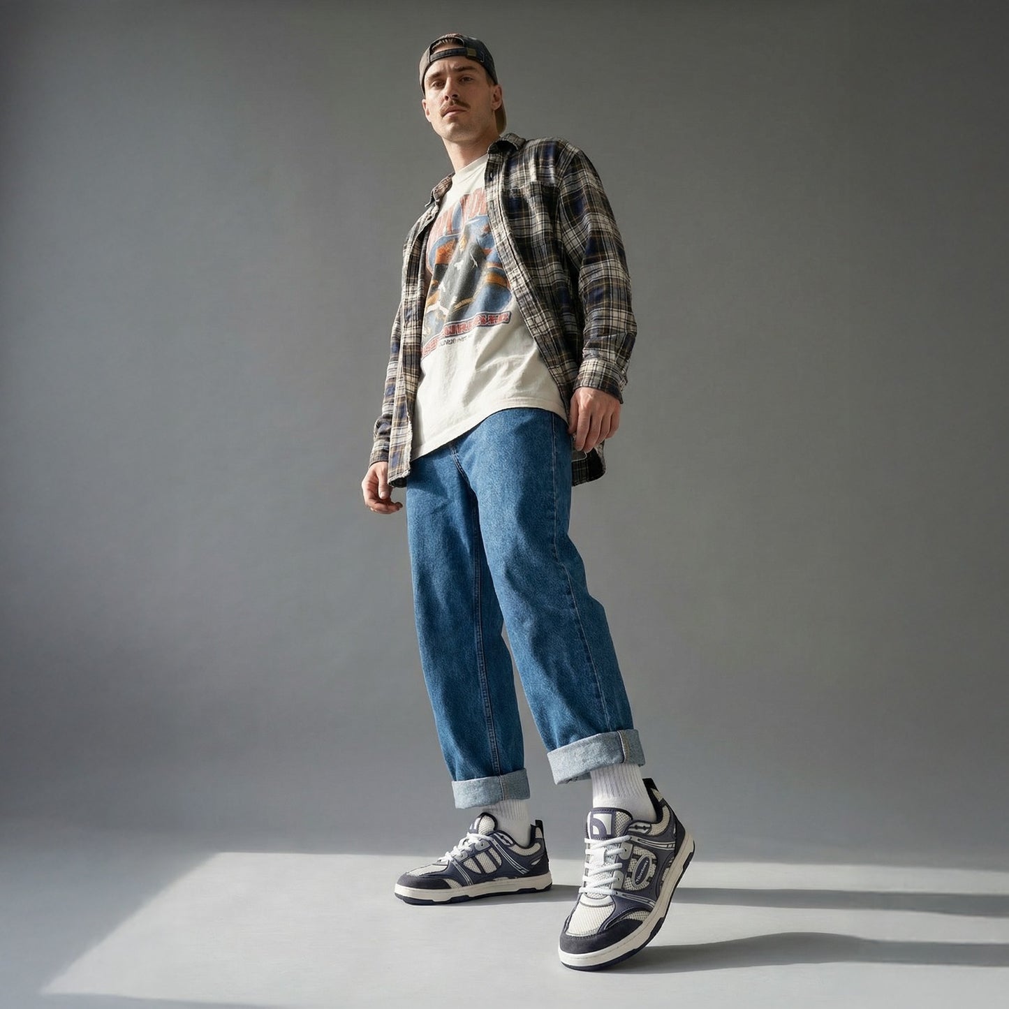 Barefoot Sneakers Barebarics Dropsta - Blue & Silver
