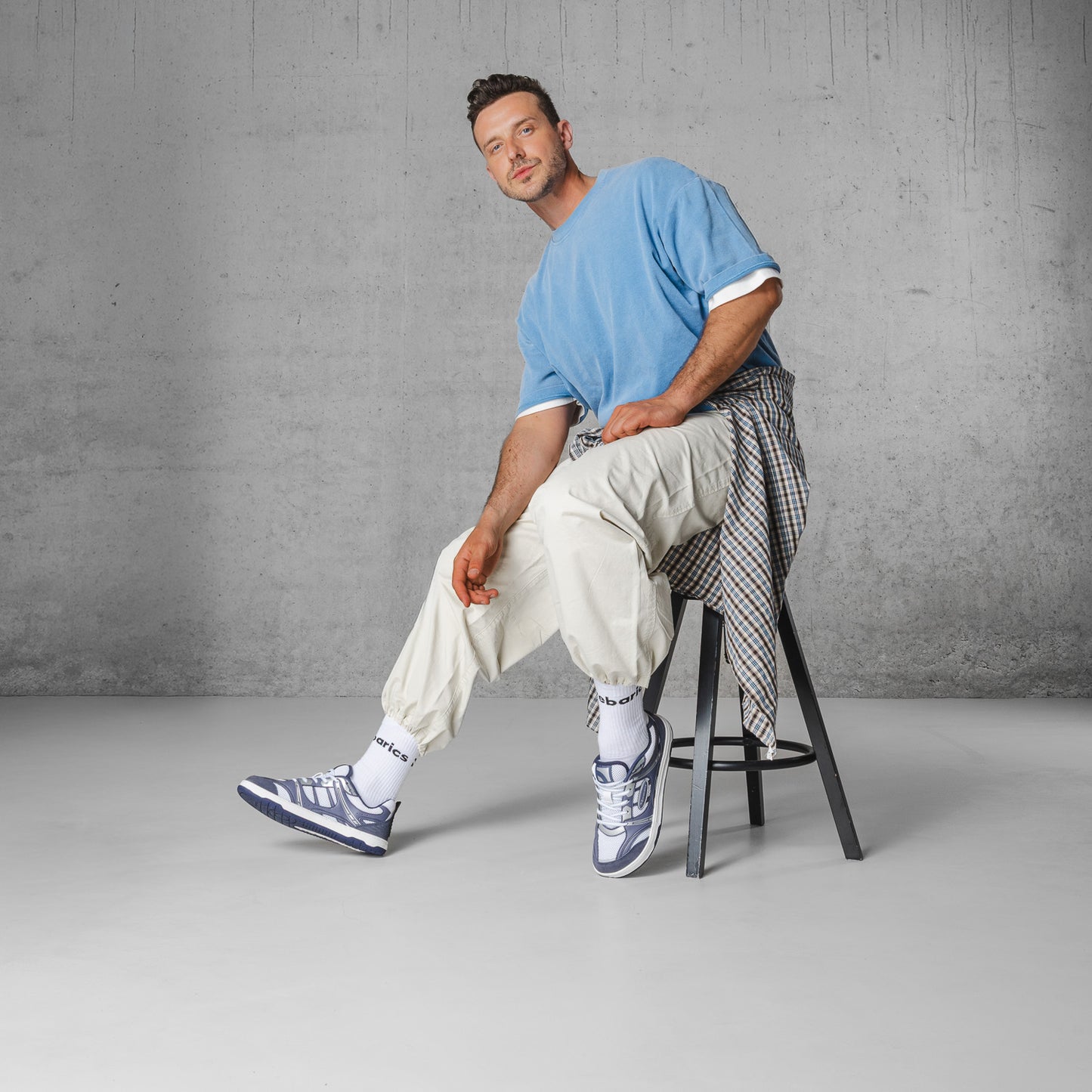 Barefoot Sneakers Barebarics Dropsta - Blue & Silver