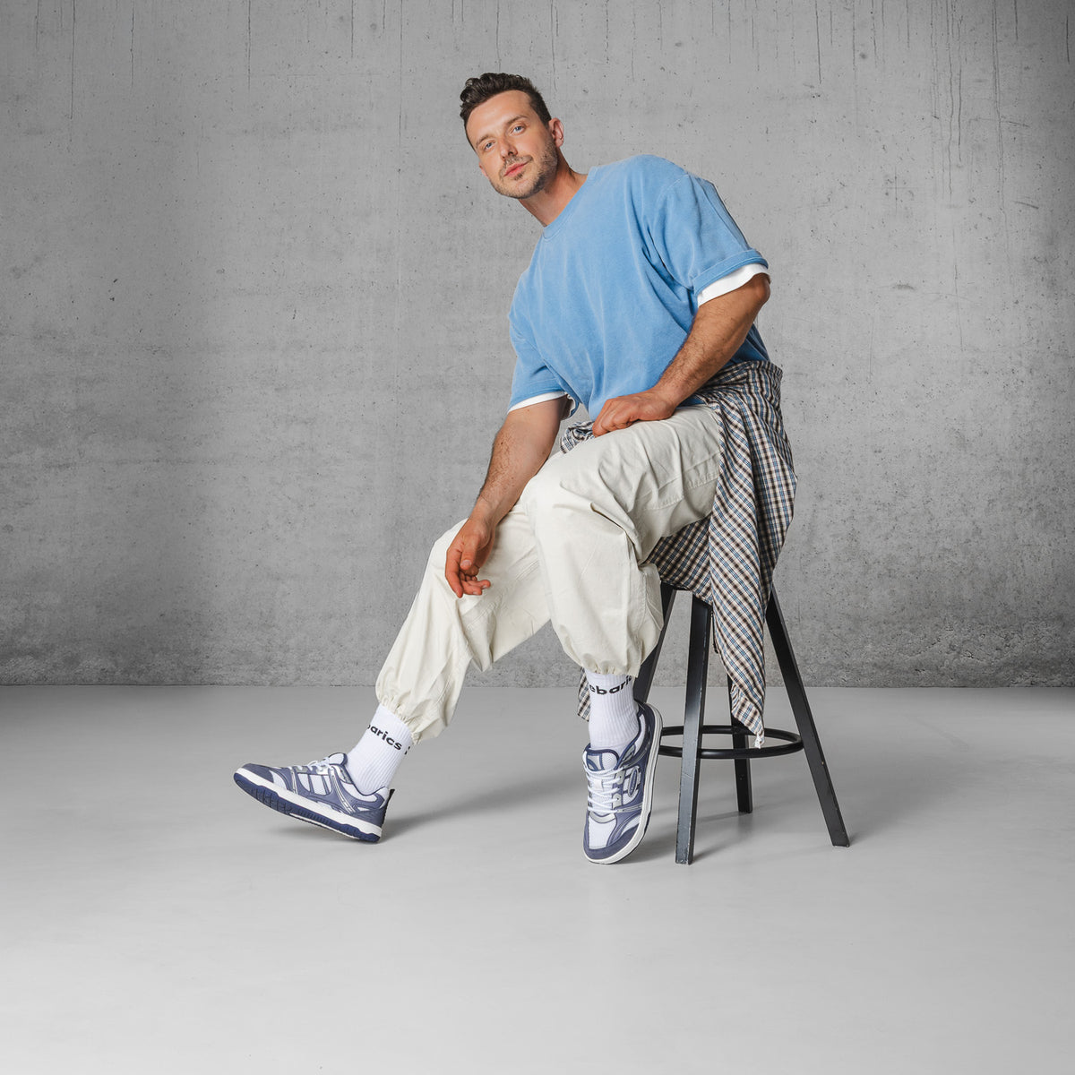 Barefoot Sneakers Barebarics Dropsta - Blue & Silver