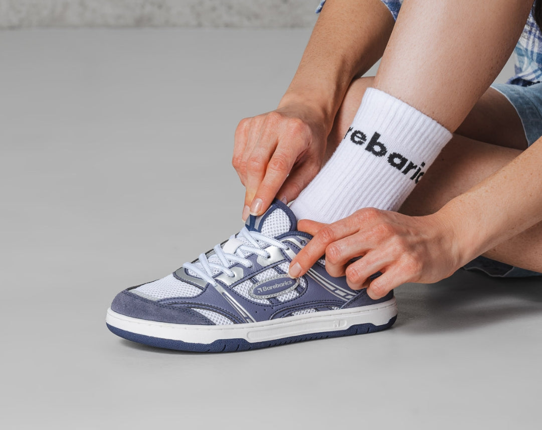 Barefoot Sneakers Barebarics Dropsta - Blue & Silver