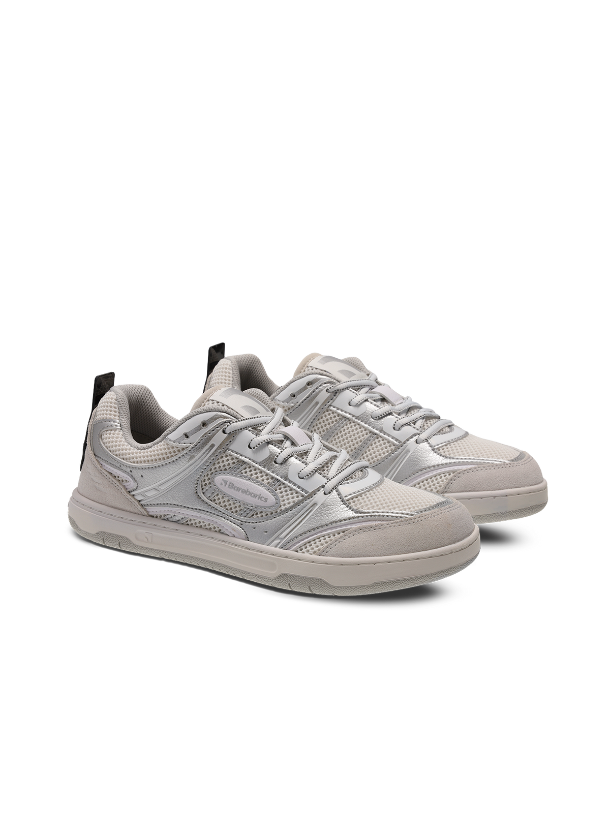 Barefoot Sneakers Barebarics Dropsta - Silver & White