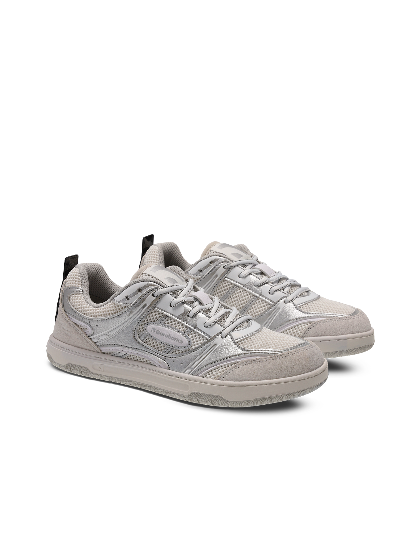 Barefoot Sneakers Barebarics Dropsta - Silver & White